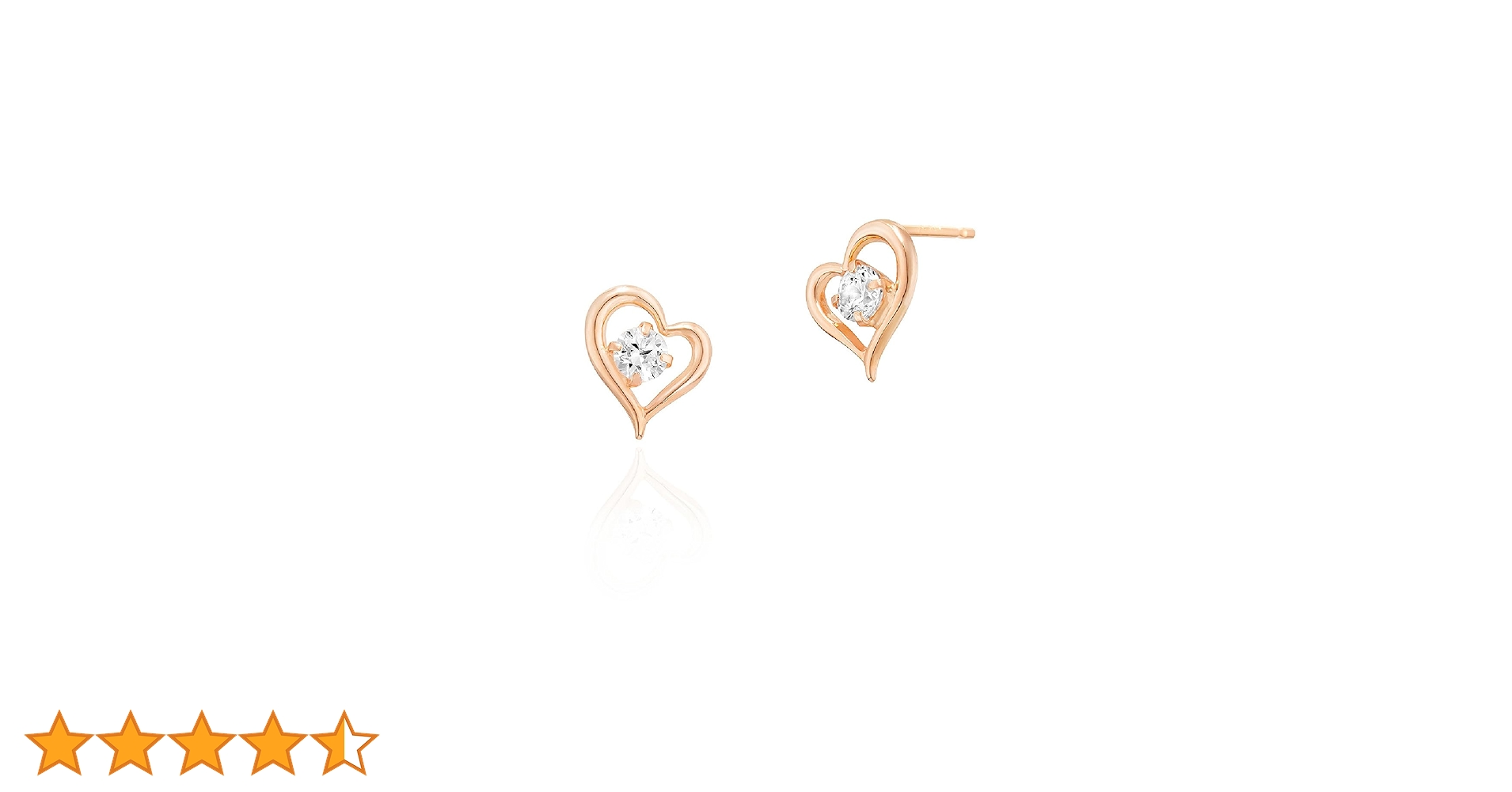 Amazon | 4℃(ヨンドシー)K10ピンクゴールド(PG)ピアス